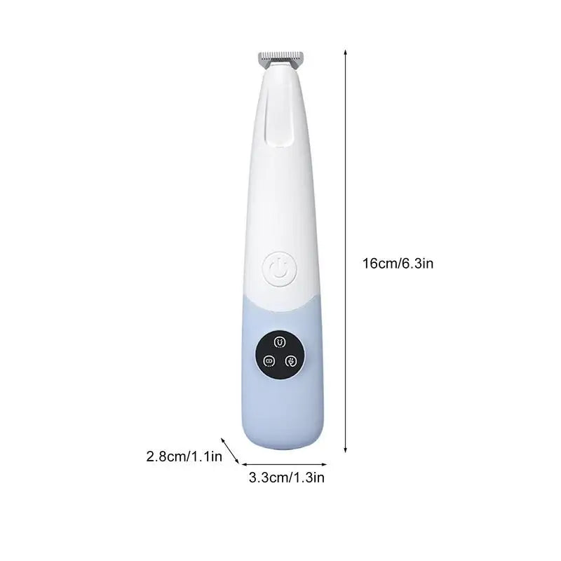 Dog Paw Trimmer With Led Light Clipper With Light Rechargeable Waterproof Cutter Electric Tool 600mAh For Facial Hair