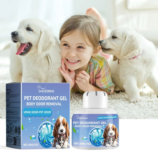 Yegbong Pet Deodorant Gel, Cat And Dog Body Kennel Cattery Clean Odor Air Fresh Deodorizing Gel