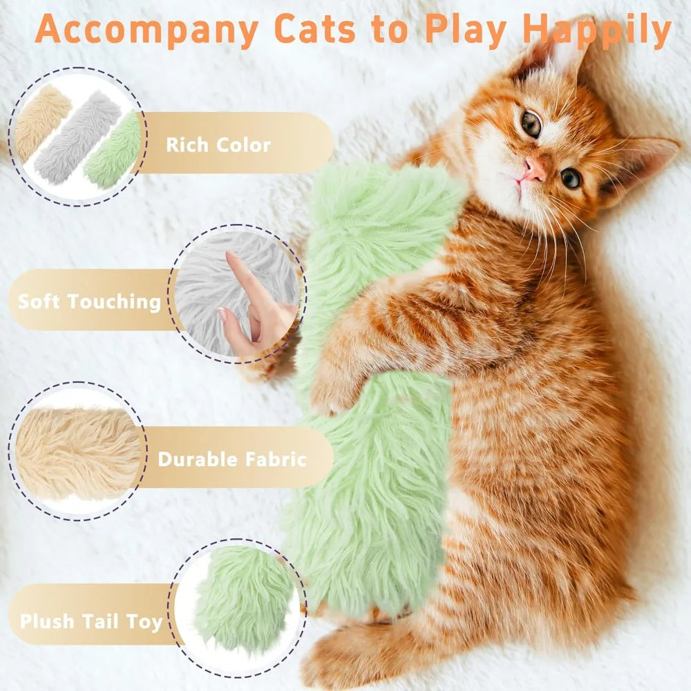 3 pack catnip toys,soft and durable cat pillows toys, crinkle sound catnip catnip toys,indoor interactive cat kicker toy, compan