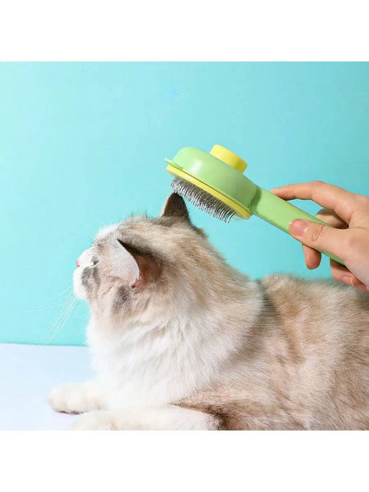 Dog Brush Cat Brush Deshedding Tool Self-Cleaning Pet Brush For Grooming Short Long Hair Dogs Cats Indoor, Removes Loose  And Un