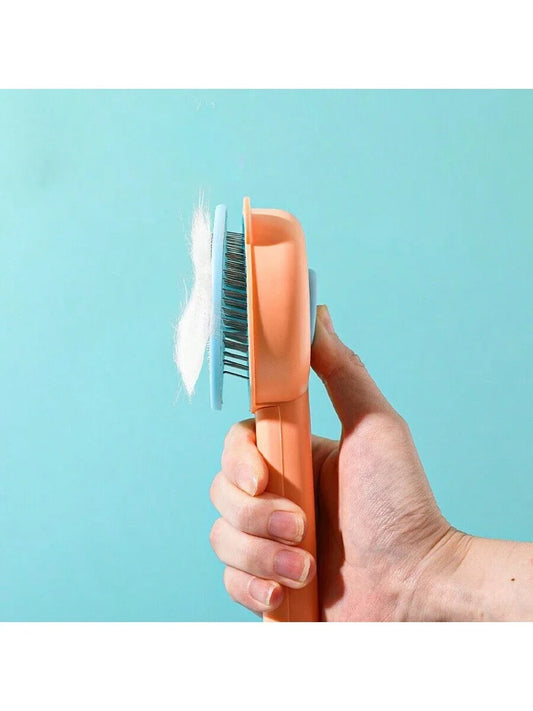 Dog Brush Cat Brush Deshedding Tool Self-Cleaning Pet Brush For Grooming Short Long Hair Dogs Cats Indoor, Removes Loose  And Un