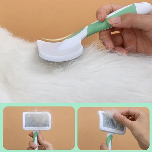 Pet Hair Shedding Comb Dog Cat Brush Grooming Long Hair Indoor Hair Remover Cleaning Beauty Slicker Pet Supplies