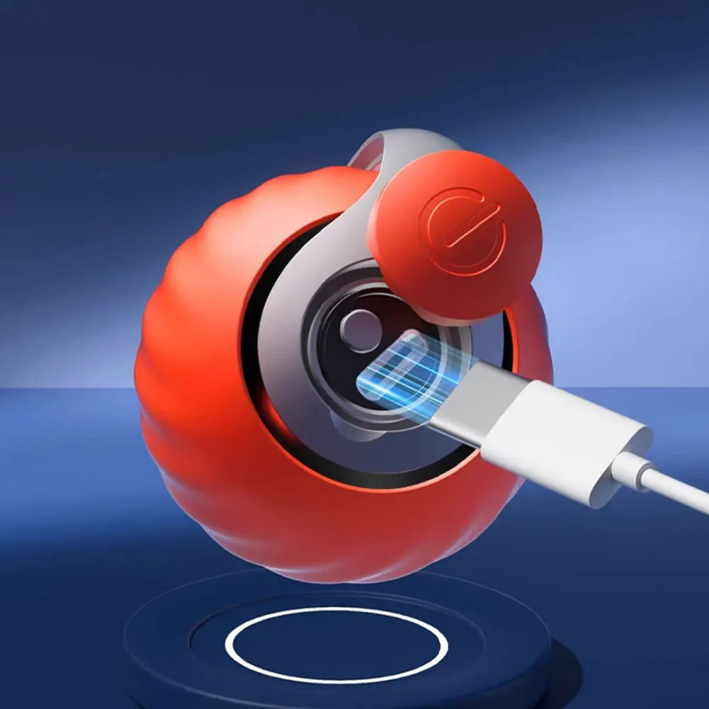 Cat Interactive Ball Toy Automatic Rolling Ball with Tail Rechargeable Smart Pet Interactive Toy Intelligent Mouse for Cat