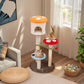 Cute Mushroom Cat Tree 48" Tall Cat Tower w/ Sisal Scratching Posts Top Condo