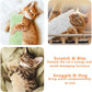 3 pack catnip toys,soft and durable cat pillows toys, crinkle sound catnip catnip toys,indoor interactive cat kicker toy, compan