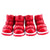 4pcs/sets Winter Dog Shoes Warm Fleece Puppy Pet Shoes Waterproof Dog Snow Boots For Small Dogs Chihuahua Yorkie Teddy Shoes
