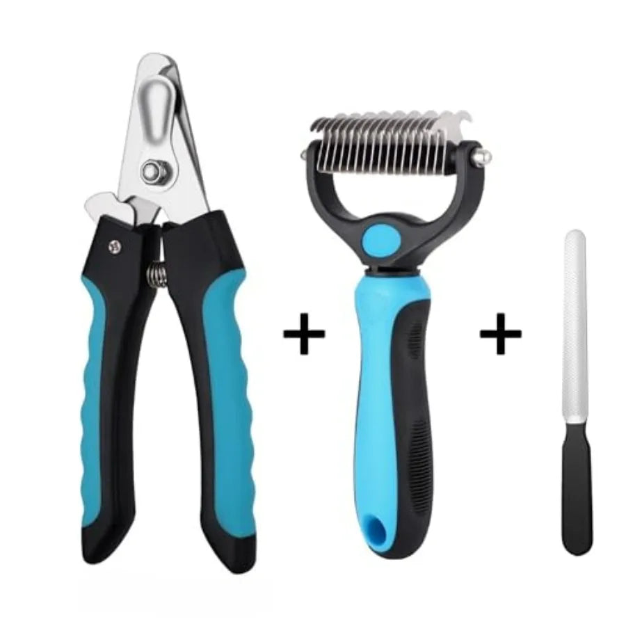 Kuzey Home Professional Dog Cat Pets Nail Clippers and Trimmers with Safety Guard to Prevent Overcutting RazorSharp Blades Incl