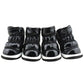 4pcs/sets Winter Dog Shoes Warm Fleece Puppy Pet Shoes Waterproof Dog Snow Boots For Small Dogs Chihuahua Yorkie Teddy Shoes