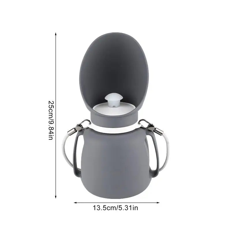 Dog Water Feeder Dispenser 800ml Portable Puppy Foldable Water Container Pet Drinking Feeder With Lanyard For Small Medium Large