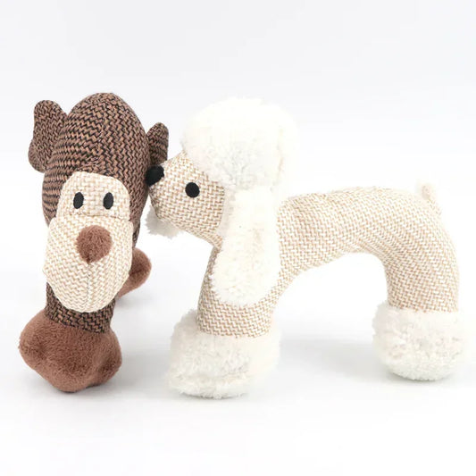 Dog Chew Toy Bite Resistant Dog Squeaky Plush Duck Toy Interactive Squeak Puppy Dog Toys For Small Large Dogs Toys Pets Supplie