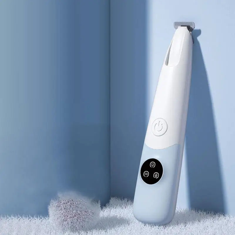 Dog Paw Trimmer With Led Light Clipper With Light Rechargeable Waterproof Cutter Electric Tool 600mAh For Facial Hair