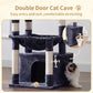 Heybly Cat Tree, Kitten Tower with Large Soft Cat Basket, Cat Condo with Spacious Cat Bed Cave with Hidden Space, Sisal-Covered