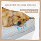 Orthopedic Dog Bed XLarge Sized Dogs Waterproof Memory Foam 44x32 Inch Pet Couch Bed with Removable Washable Cover NonSlip Bm G