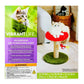 Deluxe Jute Mushroom Cat Scratching Post with Dangling Bird Toy for Home or Apartment Use Multicolor Design Enhances Playtime a