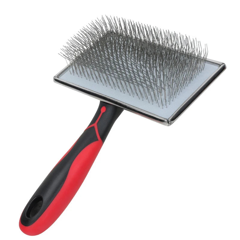 Pet Dog Hair Removal Needle Comb Fur Trimming Cleaning Brush Large Dog Grooming Tool Cat brush anti slip handle steel nail comb