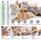 Electric Pet Nail Clipper USB Rechargeable LED Light Paws Nail Cutter Painless 2-Speed with Polisher Wheel for Pet Paws Grooming