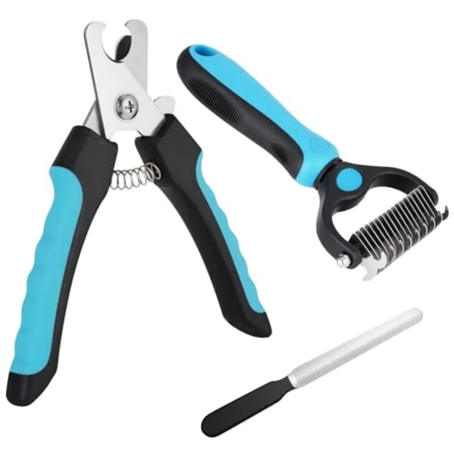Kuzey Home Professional Dog Cat Pets Nail Clippers and Trimmers with Safety Guard to Prevent Overcutting RazorSharp Blades Incl