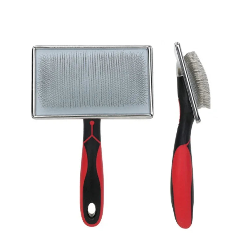 Pet Dog Hair Removal Needle Comb Fur Trimming Cleaning Brush Large Dog Grooming Tool Cat brush anti slip handle steel nail comb