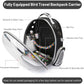 Bird Travel Backpack Carrier Bird Cage for Small Medium Size Parakeet Budgies Cockatiel Space Capsule Clear Bubble Window with