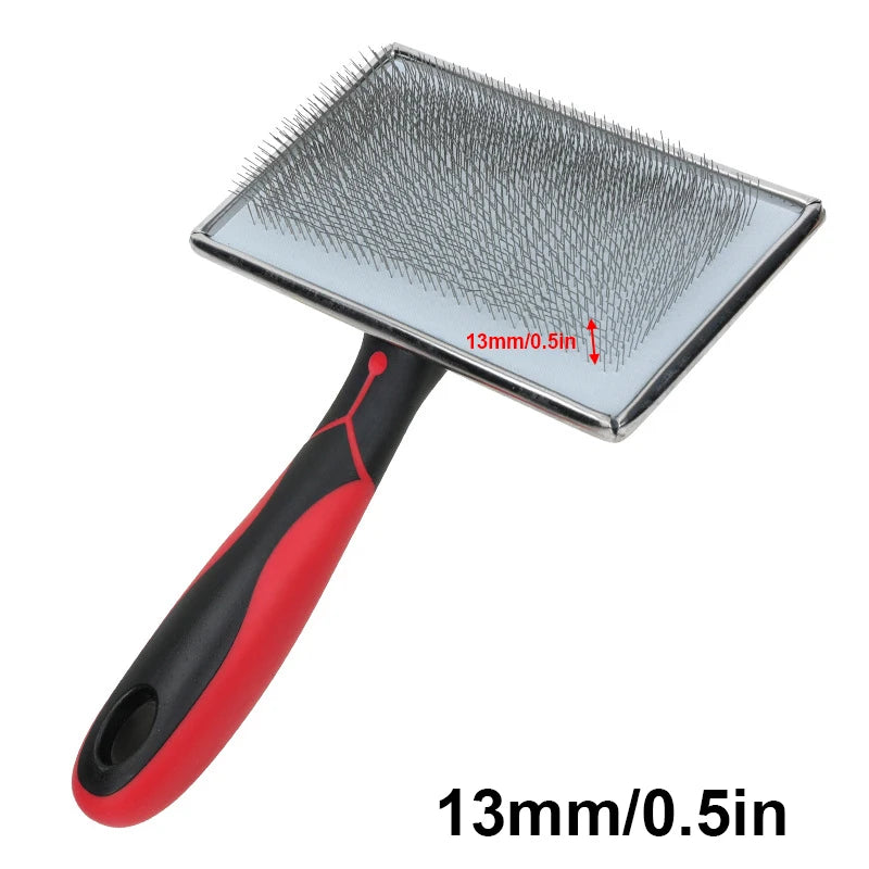 Pet Dog Hair Removal Needle Comb Fur Trimming Cleaning Brush Large Dog Grooming Tool Cat brush anti slip handle steel nail comb