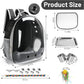 Bird Travel Backpack Carrier Bird Cage for Small Medium Size Parakeet Budgies Cockatiel Space Capsule Clear Bubble Window with