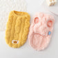 Solid Cute Wavy Double-sided Puppy Kitten Warm Coat Sweater Autumn Winter Fleece Pullover Pet Clothes for Small Medium Dogs Cats