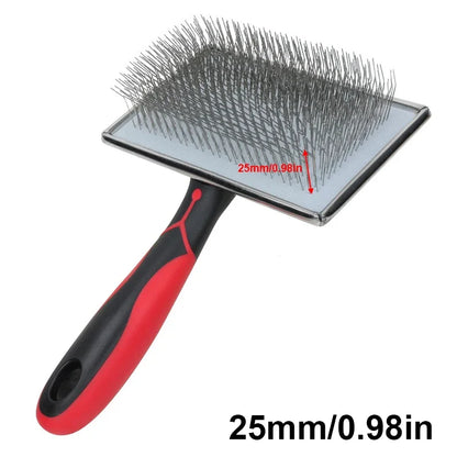 Pet Dog Hair Removal Needle Comb Fur Trimming Cleaning Brush Large Dog Grooming Tool Cat brush anti slip handle steel nail comb