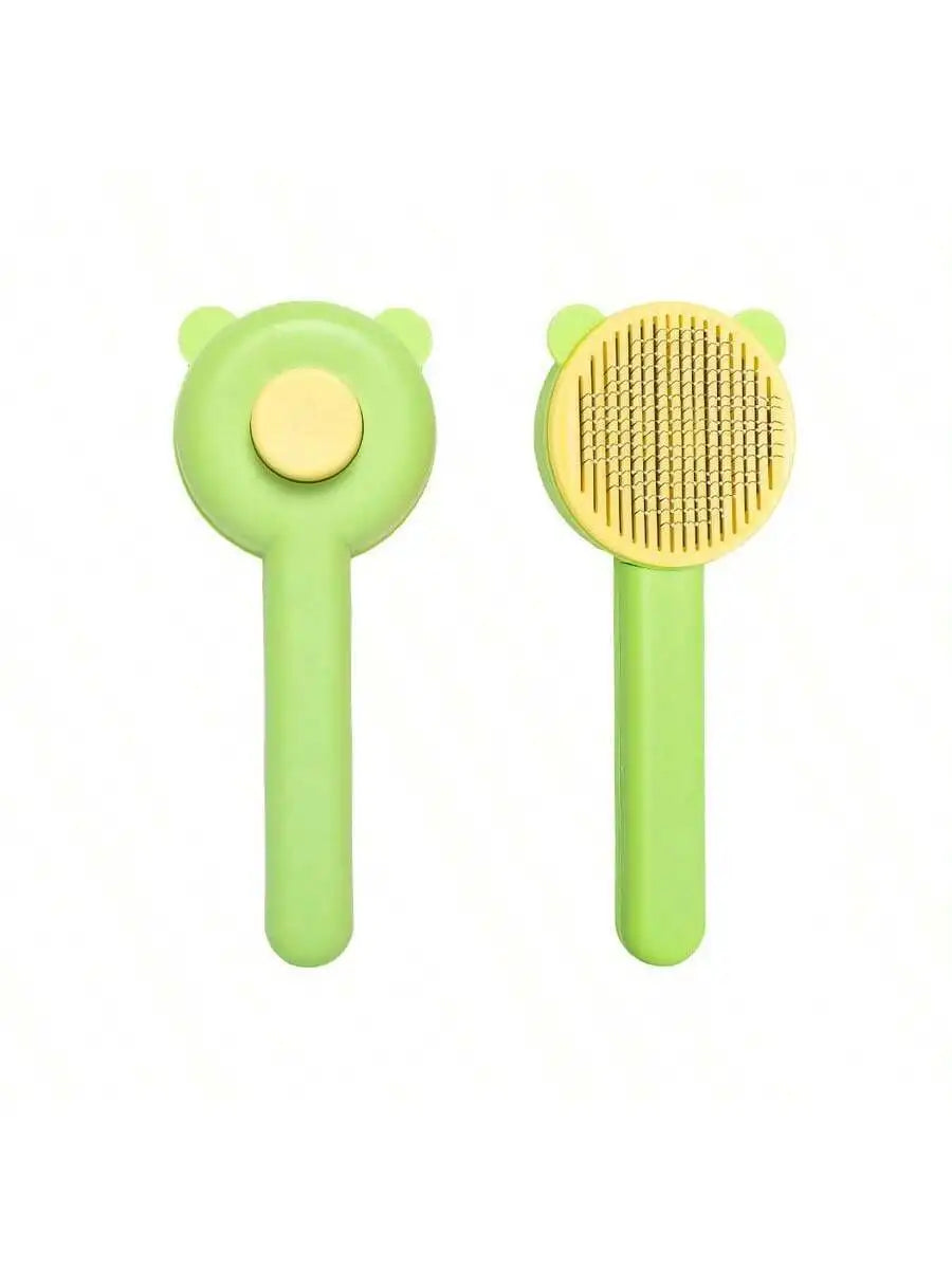 Dog Brush Cat Brush Deshedding Tool Self-Cleaning Pet Brush For Grooming Short Long Hair Dogs Cats Indoor, Removes Loose  And Un