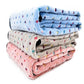 New Pet Dog Blanket Fleece Fabric Soft Dog Towel Cat Puppy High Quality Blanket Cute Design Pet Mat 3 Colors 3 Sizes
