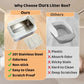 Stainless Steel Cat Litter Box with Lid,for Big Cats, Kitty Litter Box with Pedal Filter and Scoop, Easy Cleaning, White