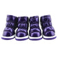 4pcs/sets Winter Dog Shoes Warm Fleece Puppy Pet Shoes Waterproof Dog Snow Boots For Small Dogs Chihuahua Yorkie Teddy Shoes