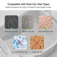 F6 Self-Cleaning Litter Box - Open-Top Automatic Cat Litter Box with Odor Control, Safety Features, and Easy Maintenance
