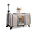 Cat trolley for 2 cats – Cat transport box large with wheels for 2 animals – Transport bag with wheels & safety belts for travel