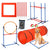 Dog Agility Course Backyard Set  Dog Obstacle Course Training Starter Kit with Tunnel, Puppy Agile Training Hurdle Adjustable