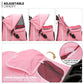 3-Wheels Foldable Pet Stroller with Waterproof Cover, Pet Strolling Cart for Small/Medium Dogs and Cats with Storage Basket