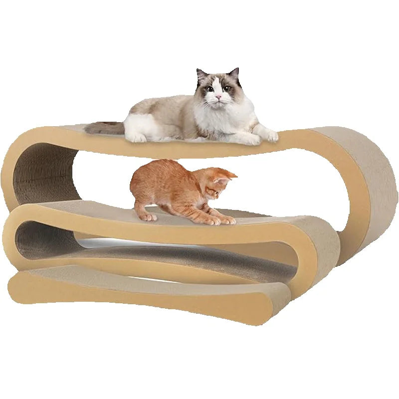 3 in 1 Cat Scratcher Cardboard,Cat Scratching Board Furniture Protector,Cat Scratching Post, Cat Beds for Indoor Cats